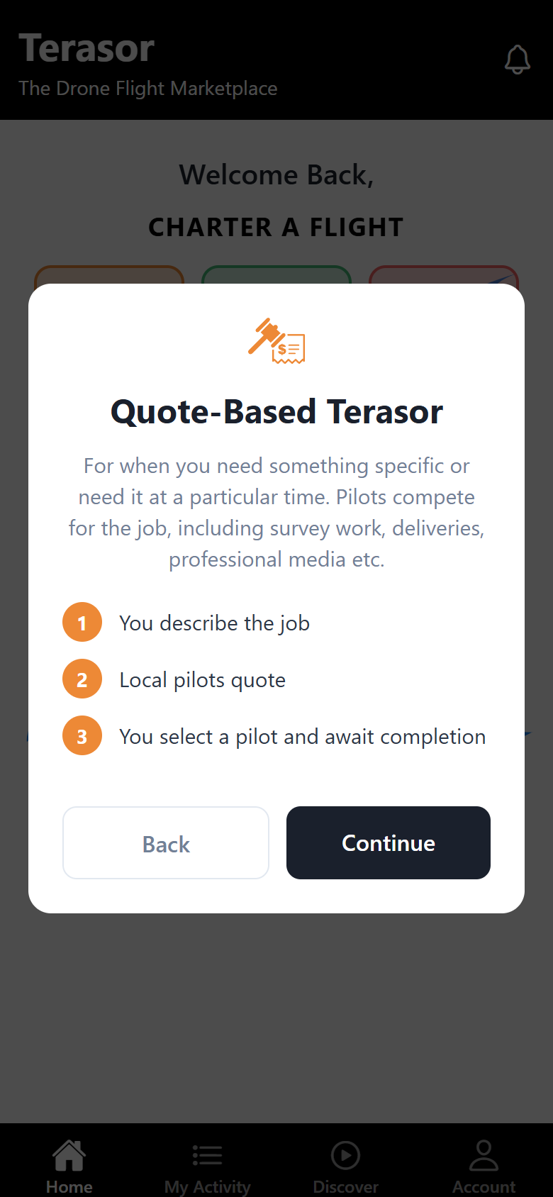 Quote-Based Terasor explainer in the Terasor app